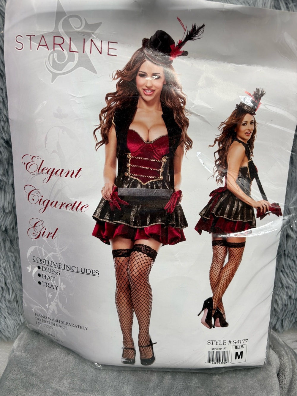 Starline Elegant Cigarette Girl Costume S4177 Medium 3pc Roaring 20s Halloween